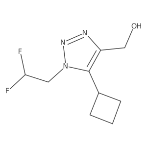 [5-cyclobutyl-1-(2,2-difluoroethyl)-1H-1,2,3-triazol-4-yl]methanol结构式
