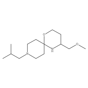 4-(Methoxymethyl)-9-(2-methylpropyl)-1-oxa-5,9-diazaspiro[5.5]undecane结构式