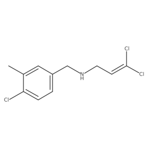 [(4-Chloro-3-methylphenyl)methyl](3,3-dichloroprop-2-en-1-yl)amine Structure