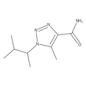 5-methyl-1-(3-methylbutan-2-yl)-1H-1,2,3-triazole-4-carboxamide结构式