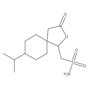 [3-Oxo-8-(propan-2-yl)-2-oxaspiro[4.5]decan-1-yl]methanesulfonamide Structure