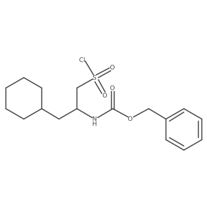 benzyl N-[1-(chlorosulfonyl)-3-cyclohexylpropan-2-yl]carbamate结构式