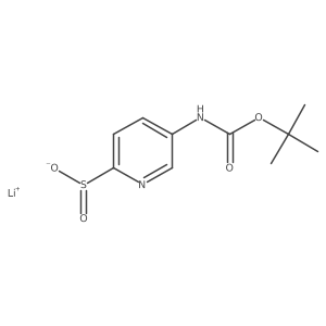 Lithium(1+) ion 5-{[(tert-butoxy)carbonyl]amino}pyridine-2-sulfinate Structure
