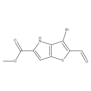 methyl 3-bromo-2-formyl-4H-thieno[3,2-b]pyrrole-5-carboxylate结构式