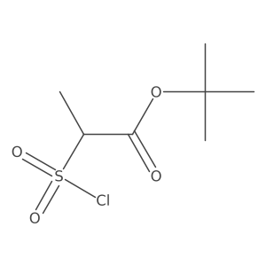tert-Butyl 2-(chlorosulfonyl)propanoate Structure