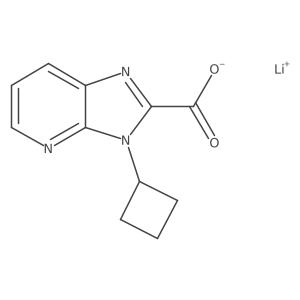 Lithium 3-cyclobutyl-3H-imidazo[4,5-b]pyridine-2-carboxylate Structure