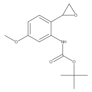 tert-butyl N-{5-methoxy-2-[(2R)-oxiran-2-yl]phenyl}carbamate Structure
