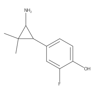 rac-4-[(1R,3S)-3-amino-2,2-dimethylcyclopropyl]-2-fluorophenol Structure