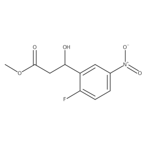 methyl (3S)-3-(2-fluoro-5-nitrophenyl)-3-hydroxypropanoate结构式