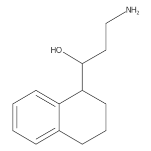 (1R)-3-amino-1-(1,2,3,4-tetrahydronaphthalen-1-yl)propan-1-ol结构式