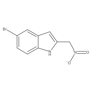 5-bromo-2-(nitromethyl)-1H-indole结构式