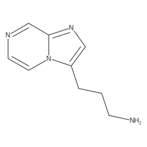 3-{Imidazo[1,2-a]pyrazin-3-yl}propan-1-amine结构式