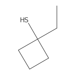 1-Ethylcyclobutane-1-thiol Structure