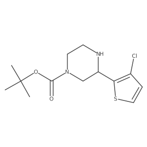 Tert-butyl 3-(3-chlorothiophen-2-yl)piperazine-1-carboxylate Structure