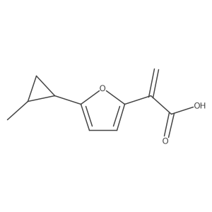 2-[5-(2-Methylcyclopropyl)furan-2-yl]prop-2-enoic acid Structure