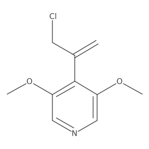 4-(3-Chloroprop-1-en-2-yl)-3,5-dimethoxypyridine Structure