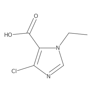 4-chloro-1-ethyl-1H-imidazole-5-carboxylic acid结构式