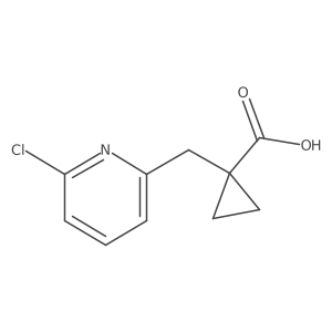 1-[(6-Chloropyridin-2-yl)methyl]cyclopropane-1-carboxylic acid结构式