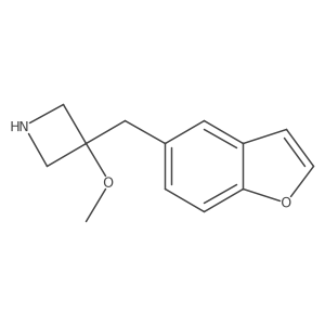 3-[(1-Benzofuran-5-yl)methyl]-3-methoxyazetidine Structure