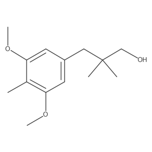 3-(3,5-Dimethoxy-4-methylphenyl)-2,2-dimethylpropan-1-ol结构式