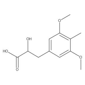 3-(3,5-Dimethoxy-4-methylphenyl)-2-hydroxypropanoic acid结构式