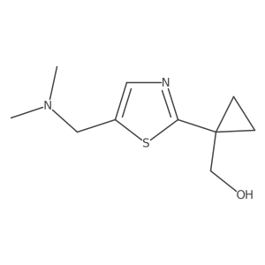 (1-{5-[(Dimethylamino)methyl]-1,3-thiazol-2-yl}cyclopropyl)methanol结构式