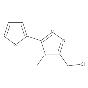 3-(chloromethyl)-4-methyl-5-(thiophen-2-yl)-4H-1,2,4-triazole Structure