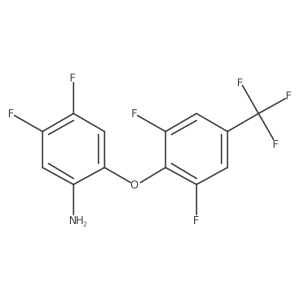 2-[2,6-Difluoro-4-(trifluoromethyl)phenoxy]-4,5-Difluoroaniline结构式
