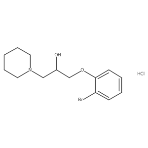 1-(2-Bromophenoxy)-3-(piperidin-1-yl)propan-2-ol hydrochloride结构式