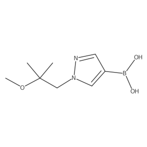 1-(2-Methoxy-2-methylpropyl)pyrazole-4-boronic Acid结构式