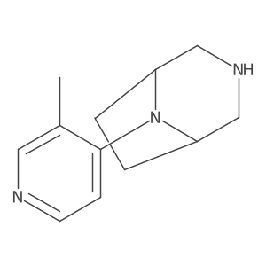 8-(3-Methylpyridin-4-yl)-3,8-diazabicyclo[3.2.1]octane结构式