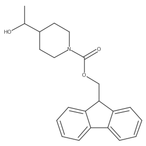(9H-fluoren-9-yl)methyl 4-[(1R)-1-hydroxyethyl]piperidine-1-carboxylate Structure