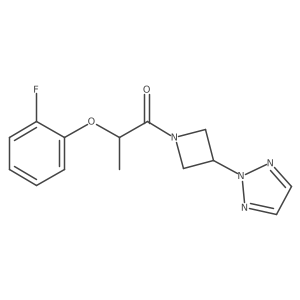 1-(3-(2H-1,2,3-triazol-2-yl)azetidin-1-yl)-2-(2-fluorophenoxy)propan-1-one Structure