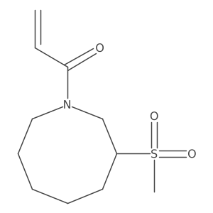 1-(3-Methanesulfonylazocan-1-yl)prop-2-en-1-one结构式