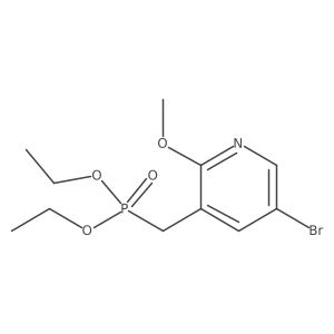 Diethyl ((5-bromo-2-methoxypyridin-3-yl)methyl)phosphonate Structure