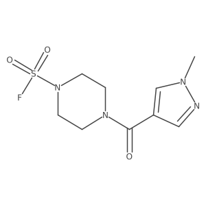 4-(1-Methylpyrazole-4-carbonyl)piperazine-1-sulfonyl fluoride结构式