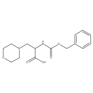 2-{[(Benzyloxy)carbonyl]amino}-3-(morpholin-4-yl)propanoic acid结构式