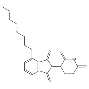 2-(2,6-Dioxo-3-piperidyl)-4-[3-(2-methoxyethoxy)propyl]isoindoline-1,3-dione结构式
