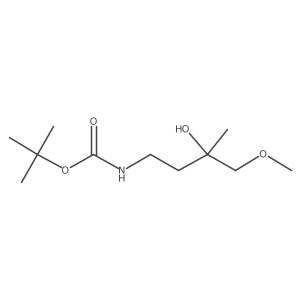 tert-butyl N-(3-hydroxy-4-methoxy-3-methylbutyl)carbamate Structure