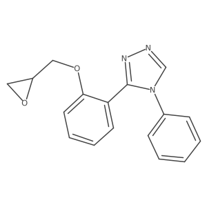 3-[2-(Oxiran-2-ylmethoxy)phenyl]-4-phenyl-1,2,4-triazole结构式