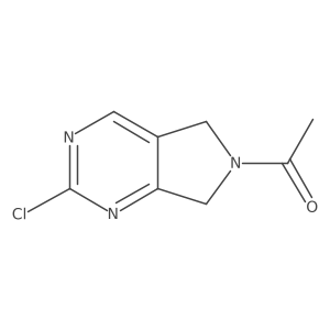 1-(2-chloro-5,7-dihydro-6H-pyrrolo[3,4-d]pyrimidin-6-yl)Ethanone Structure