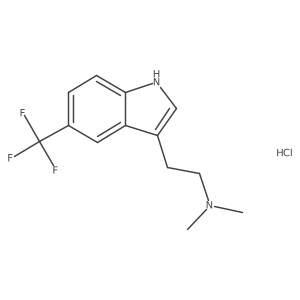 N,N-dimethyl-2-[5-(trifluoromethyl)-1H-indol-3-yl]ethanamine;hydrochloride Structure