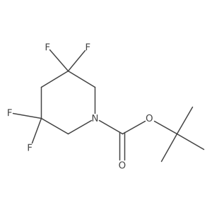 3,3,5,5-Tetrafluoro-piperidine-1-carboxylic acid tert-butyl ester结构式
