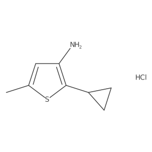2-Cyclopropyl-5-methylthiophen-3-amine hydrochloride Structure