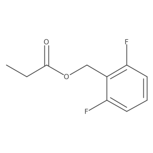 Benzenemethanol, 2,6-difluoro-, 1-propanoate Structure