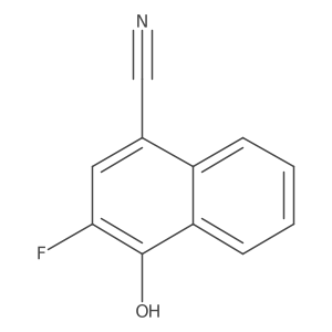 3-Fluoro-4-hydroxy-1-naphthonitrile Structure