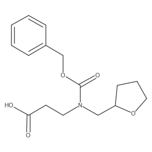 3-{[(Benzyloxy)carbonyl][(oxolan-2-yl)methyl]amino}propanoic acid结构式