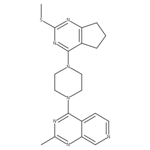 1-{2-methylpyrido[3,4-d]pyrimidin-4-yl}-4-[2-(methylsulfanyl)-5H,6H,7H-cyclopenta[d]pyrimidin-4-yl]piperazine Structure