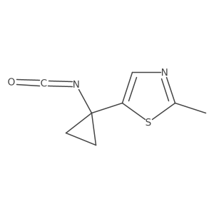 5-(1-Isocyanatocyclopropyl)-2-methyl-1,3-thiazole Structure