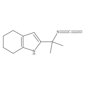 2-(2-isocyanatopropan-2-yl)-4,5,6,7-tetrahydro-1H-indole结构式